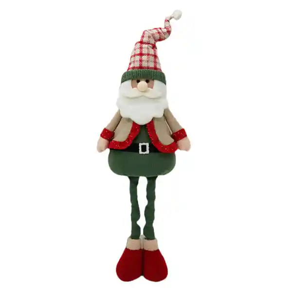 M + Design Muñeco Santa Extendible Rústica 70 cm Nav25