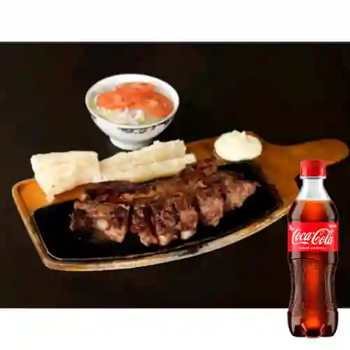 Combo Costilla Bbq c/ Papa Cocida +Cocacola Orig 400ml