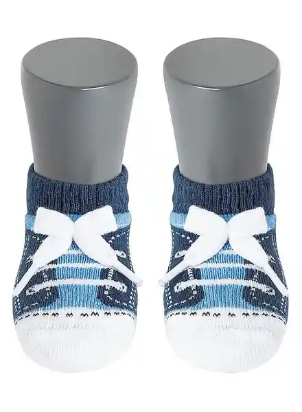 Galax Calcetines Burbujitas Masculinas Bebé Azul T.6-12 Meses