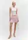 Falda Nube Rosa Palo Talla M Mujer Mango
