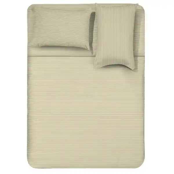 Juego Cama 144 Hilos Doble Beige