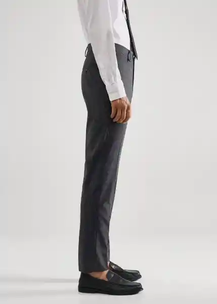 Pantalón Paulo Ceniza Talla 36 Hombre Mango
