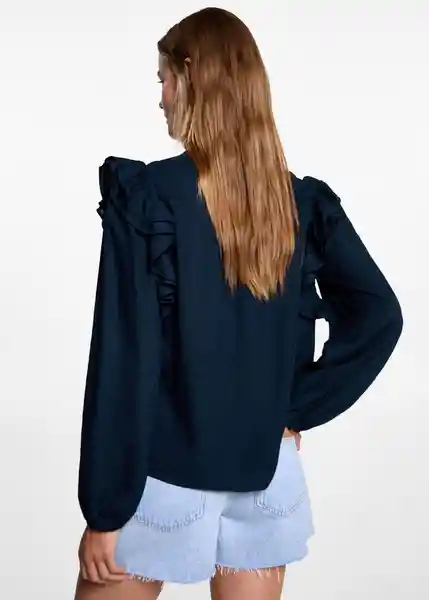 Blusa Madeira Navy Talla 19 Teen Niñas Mango