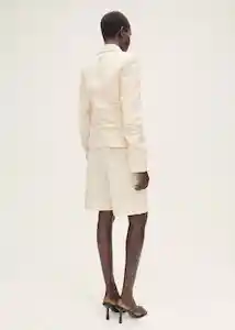 Bermuda Turnip Crudo Talla 36 Mujer Mango