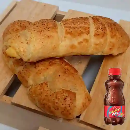 Combo Palito de Queso + Pony Malta 200 ml