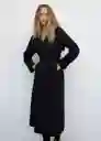 Abrigo Trench Geisha Negro Talla L Mujer Mango