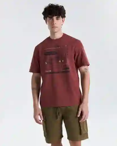 Camiseta Hombre Café Talla M 849G008_CAF181425 Americanino