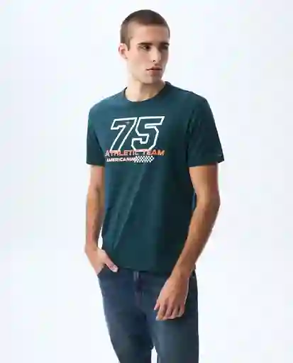Camiseta Hombre Verde Talla M 841G001_VER195420 Americanino