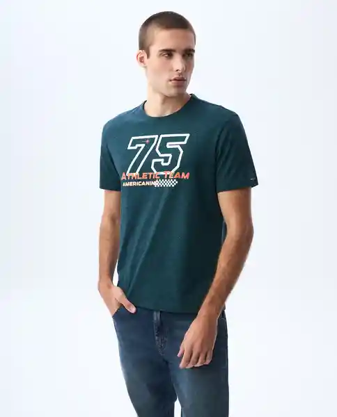 Camiseta Hombre Verde Talla M 841G001_VER195420 Americanino
