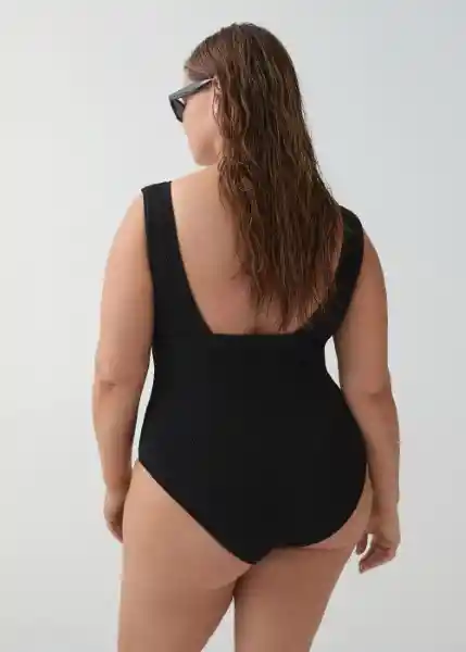 Short Bañador Micap Negro Talla XL Mujer Mango