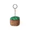 Llavero de Peluche Bloque de Hierba Serie Minecraft Miniso