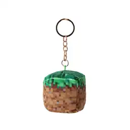 Llavero de Peluche Bloque de Hierba Serie Minecraft Miniso