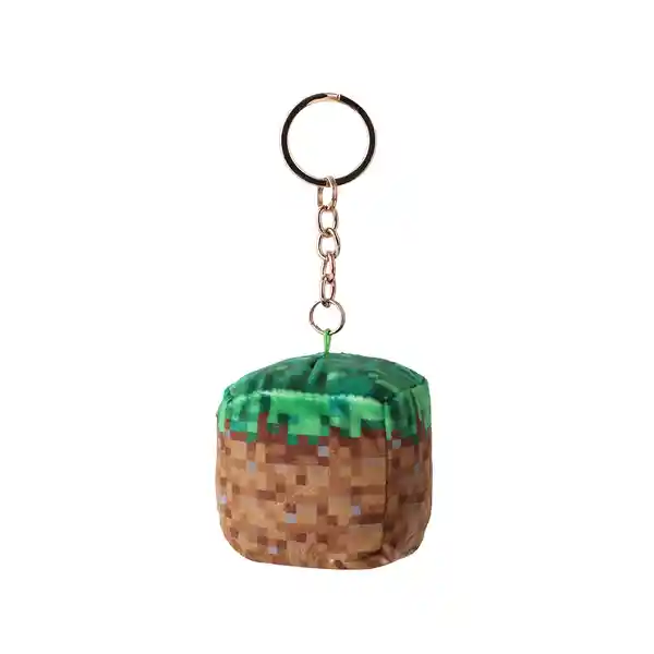 Llavero de Peluche Bloque de Hierba Serie Minecraft Miniso
