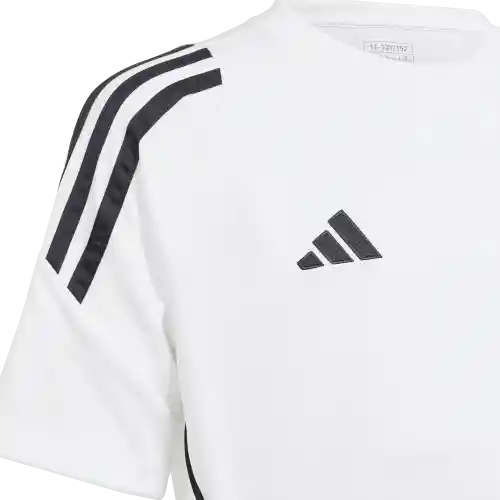 Adidas Camiseta Tiro24 de Equipo Fútbol de Niño Blanco Talla L