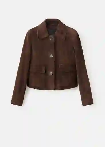 Chaqueta Sue Marron Talla M Mujer Mango