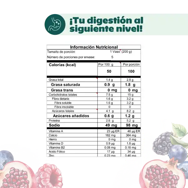 Kéfir Plus Alpina sabor frutos del bosque 1000g