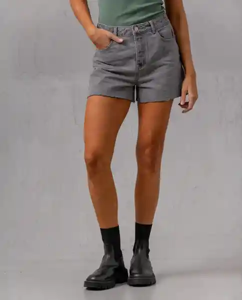 Short Mom Mujer Gris Titanio Medio T 6 75110 Rifle