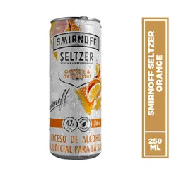 Coctel Smirnoff Ice Seltzer Naranja Y Pomelo Lata 250mL