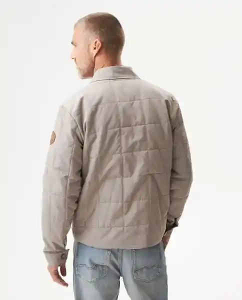 Chaqueta Quilted Aviator Beige Atmósfera Medio Talla L Chevignon