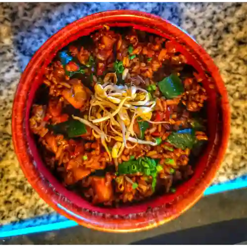 Arroz Al Wok con Vegetales Salteados