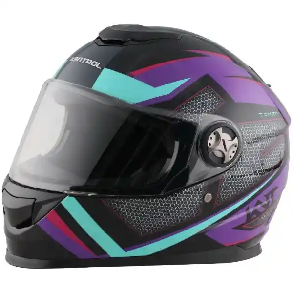 Kontrol Casco Para Moto Token Morado Talla XL