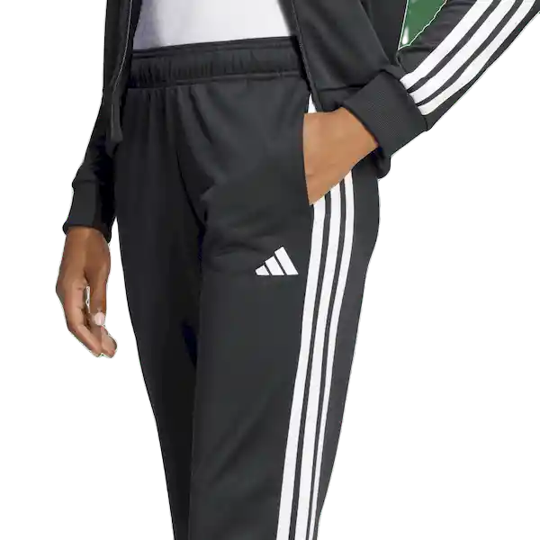 Adidas Buzo Sudadera 3S Tr Ts Lifestyle de Mujer Negro Talla S
