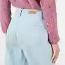 Jean Tiro Alto Bota Recta Azul Talla 10 - 696609