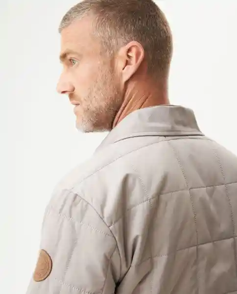 Chaqueta Quilted Aviator Beige Atmósfera Medio Talla L Chevignon