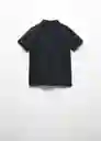Camiseta Polo Javier6 Negro Talla 06 Niños Mango
