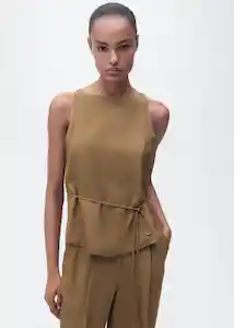 Top Moskito Verde Talla XL Mujer Mango