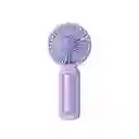 Ventilador de Mano Plegable Tornasol Morado Serie Miniso