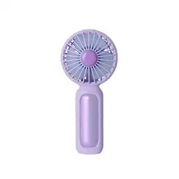 Ventilador de Mano Plegable Tornasol Morado Serie Miniso