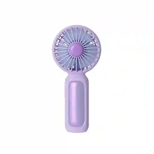 Ventilador de Mano Plegable Tornasol Morado Serie Miniso