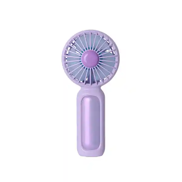 Ventilador de Mano Plegable Tornasol Morado Serie Miniso