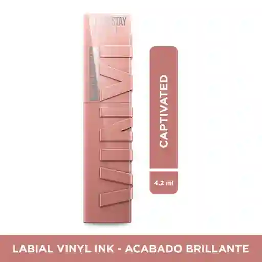 Labial Líquido Maybelline Vinyl Ink Captivated