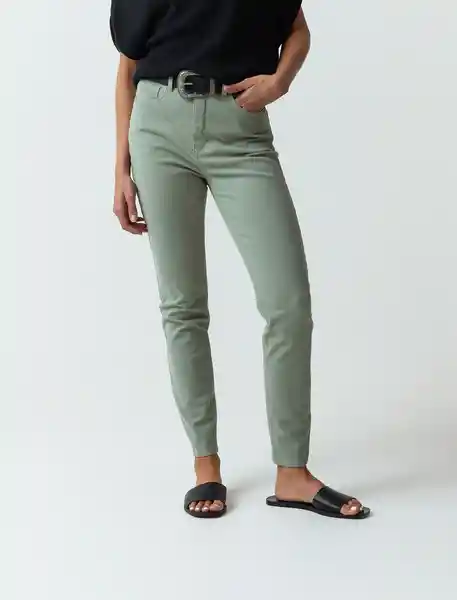 Pantalón Ceres Mujer Verde Eucalipto Claro T.4 433F381 Naf Naf