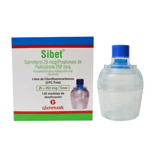 Sibet Suspensión Inhalación Oral (25 mcg/250 mcg) 120 Dosis