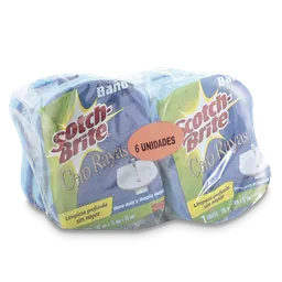 Scotch Brite Esponja Cero Rayas Banos Lamina 6U