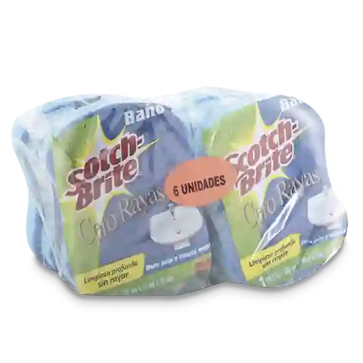 Scotch Brite Esponja Cero Rayas Banos Lamina 6U