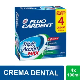 Fluocardent Pack Crema Dental Triple Acción Max
