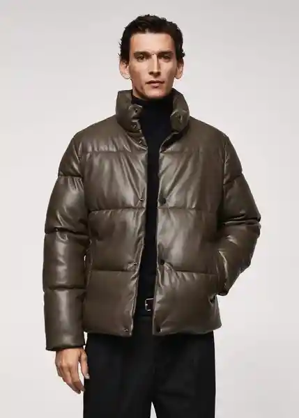 Abrigo Anorak Boulder Khaki Talla XXL Hombre Mango