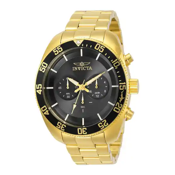 Invicta Reloj Hombre Oro y Negro 30060
