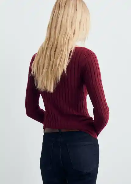 Jersey Flurry Vino Talla L Mujer Mango