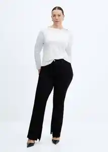 Camiseta Saco Blanco Talla XS Mujer Mango