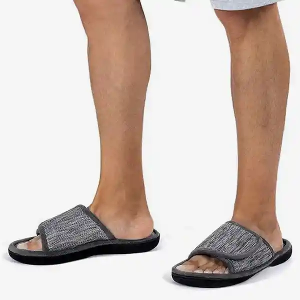 Rockdove Pantuflas Para Hombre Moc Gris XL