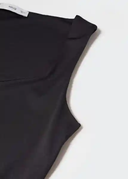 Top Rayo Negro Talla M Mujer Mango