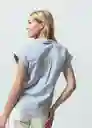 Camisa Martina Mujer Azul Zen Claro T L 012G303 Naf Naf