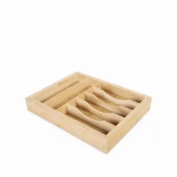 Caja Para Cubiertos en Bambú Expandible Ambiente Gourmet