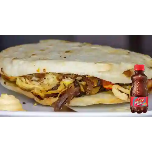 Combo Arepa Mixta + Pony Malta Mini 200 ml