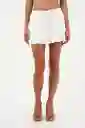 Falda Corta Amanecer Blanco Talla 02 M